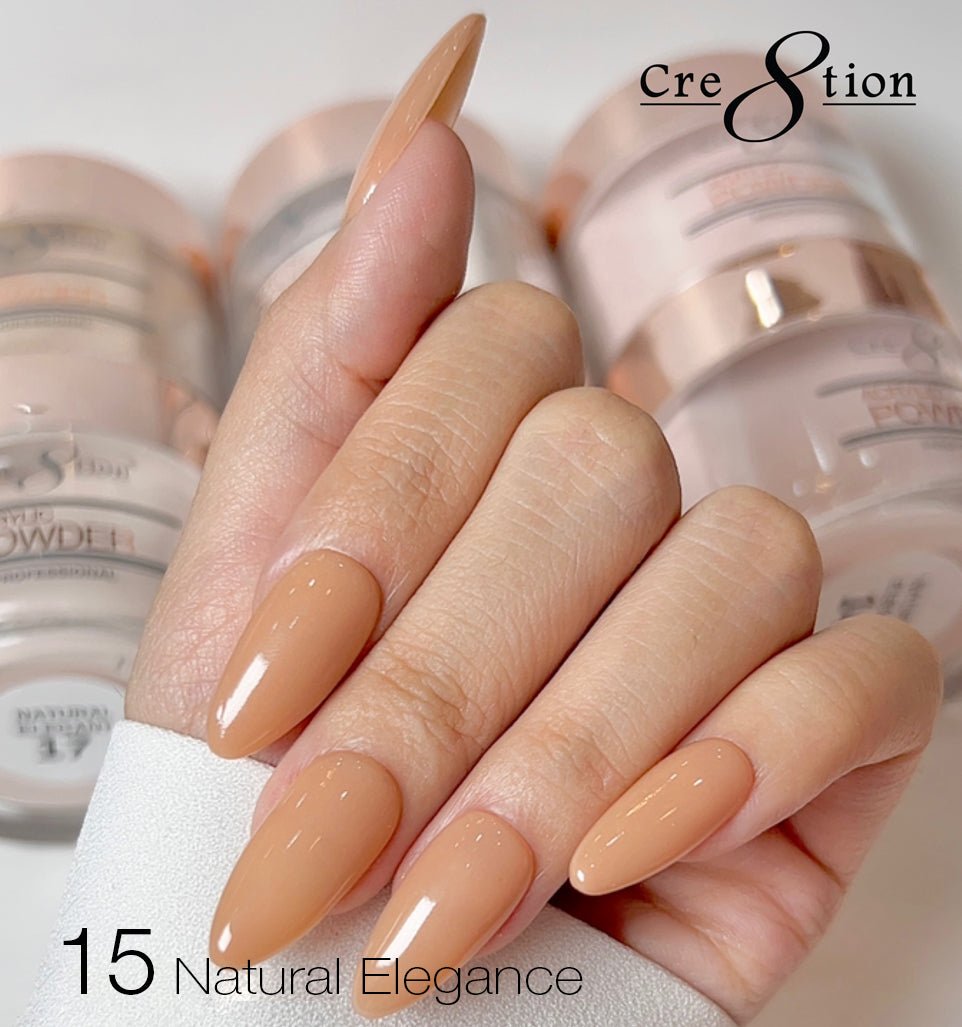 Cre8tion Natural Elegance Powder - 15 - Strength - 4 oz shade reference