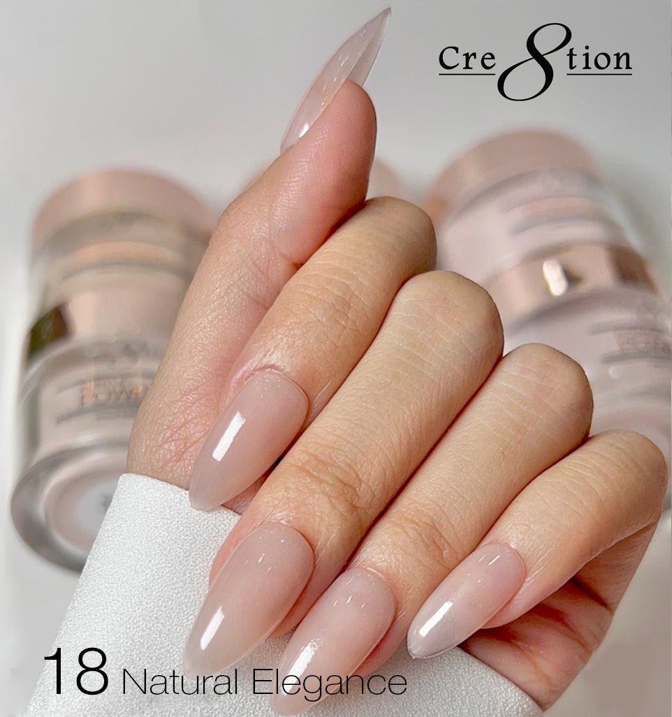 Cre8tion Natural Elegance Powder - 18 - Light Breeze - 4 oz shade reference