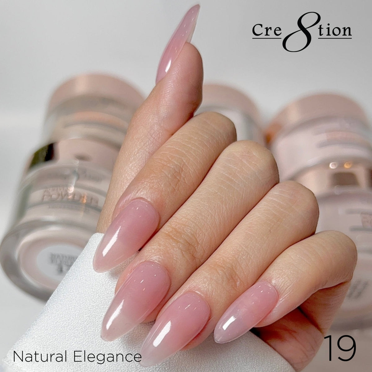 Cre8tion Natural Elegance Powder - 19 - They saw me - 4 oz shade reference