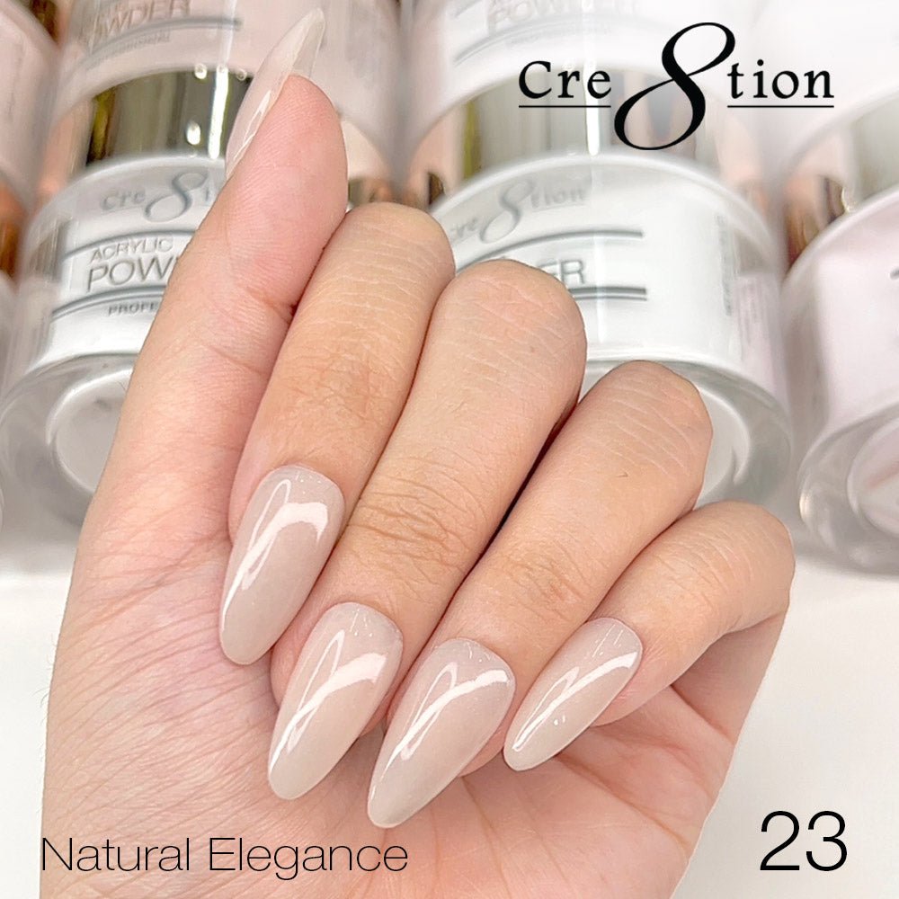 Cre8tion Natural Elegance Powder - 23 - A soft touch - 4 oz shade reference