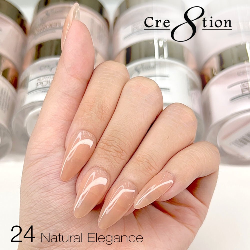 Cre8tion Natural Elegance Powder - 24 - Eyes meet - 4 oz shade reference