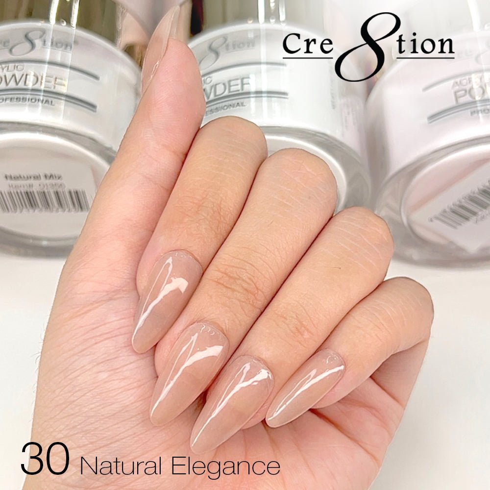 Cre8tion Natural Elegance Powder - 30 - Pinched Me - 4 oz shade reference