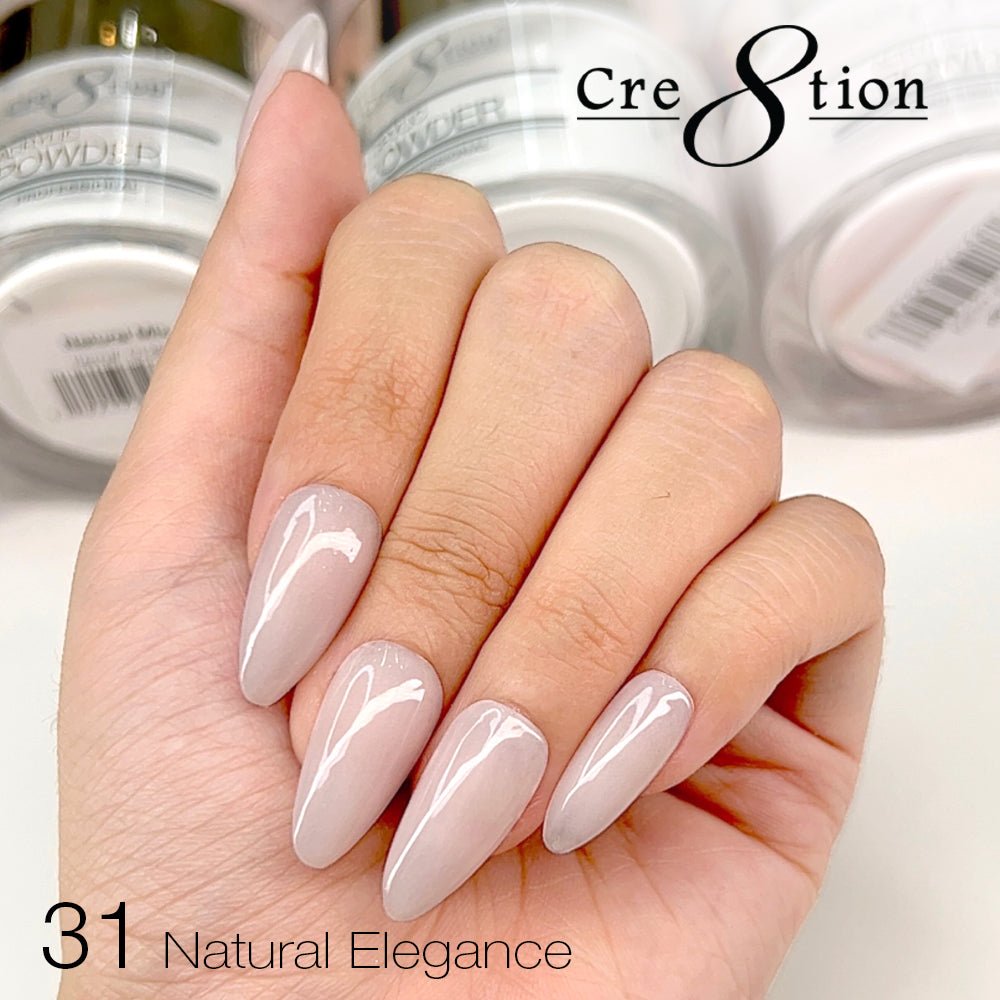 Cre8tion Natural Elegance Powder - 31 - Lean in - 4 oz shade reference