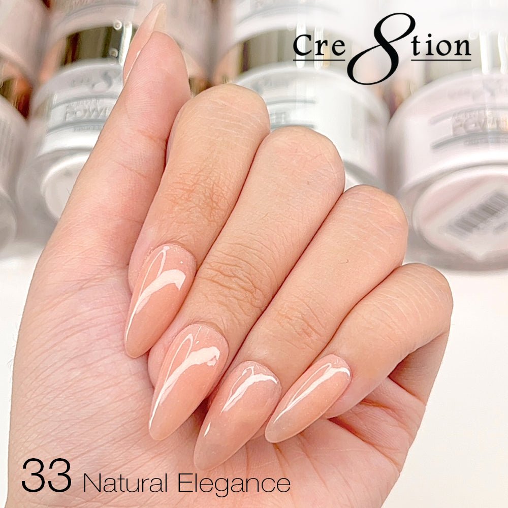 Cre8tion Natural Elegance Powder - 33 - Time Flies - 4 oz shade reference