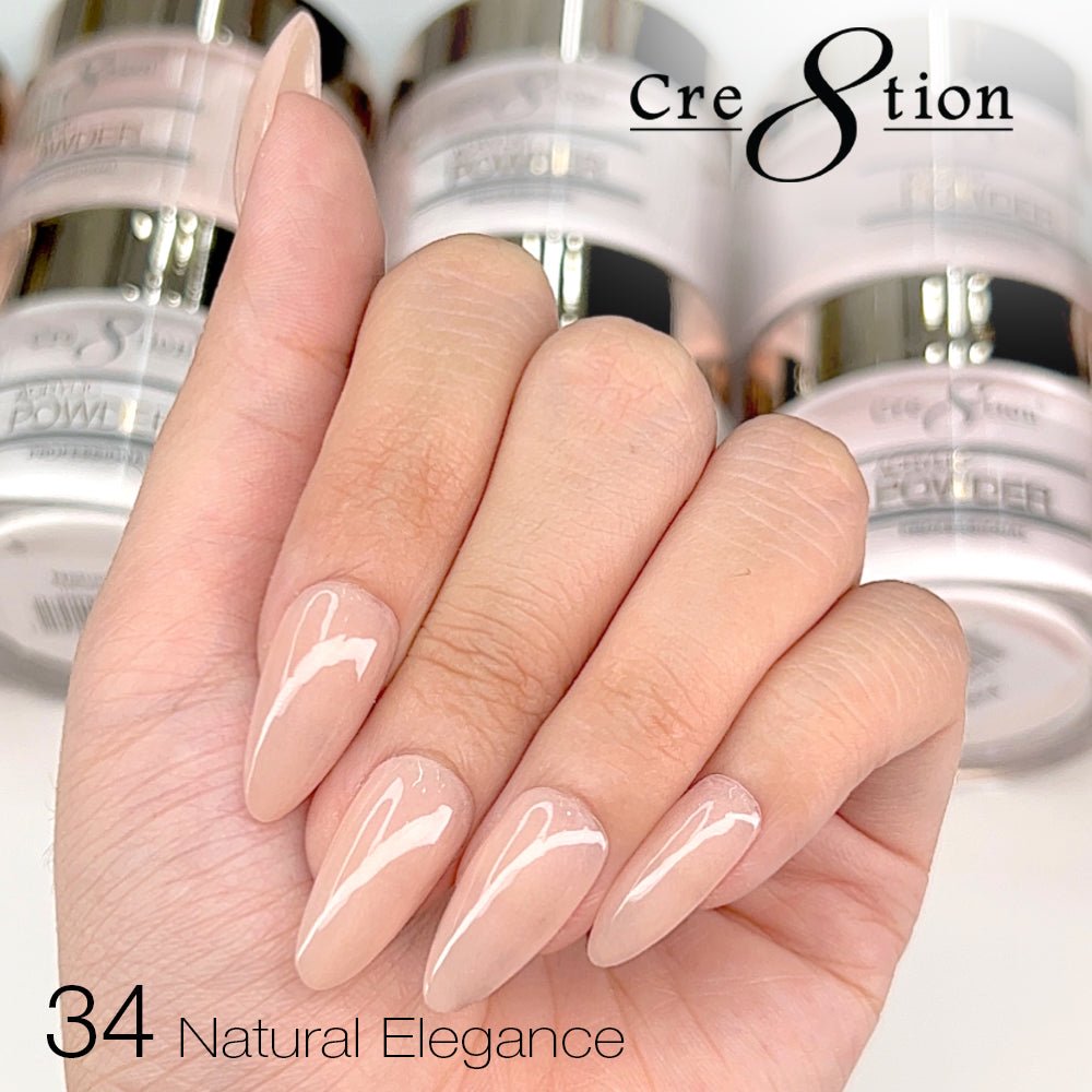 Cre8tion Natural Elegance Powder - 34 - All the Possibilities - 4 oz shade reference