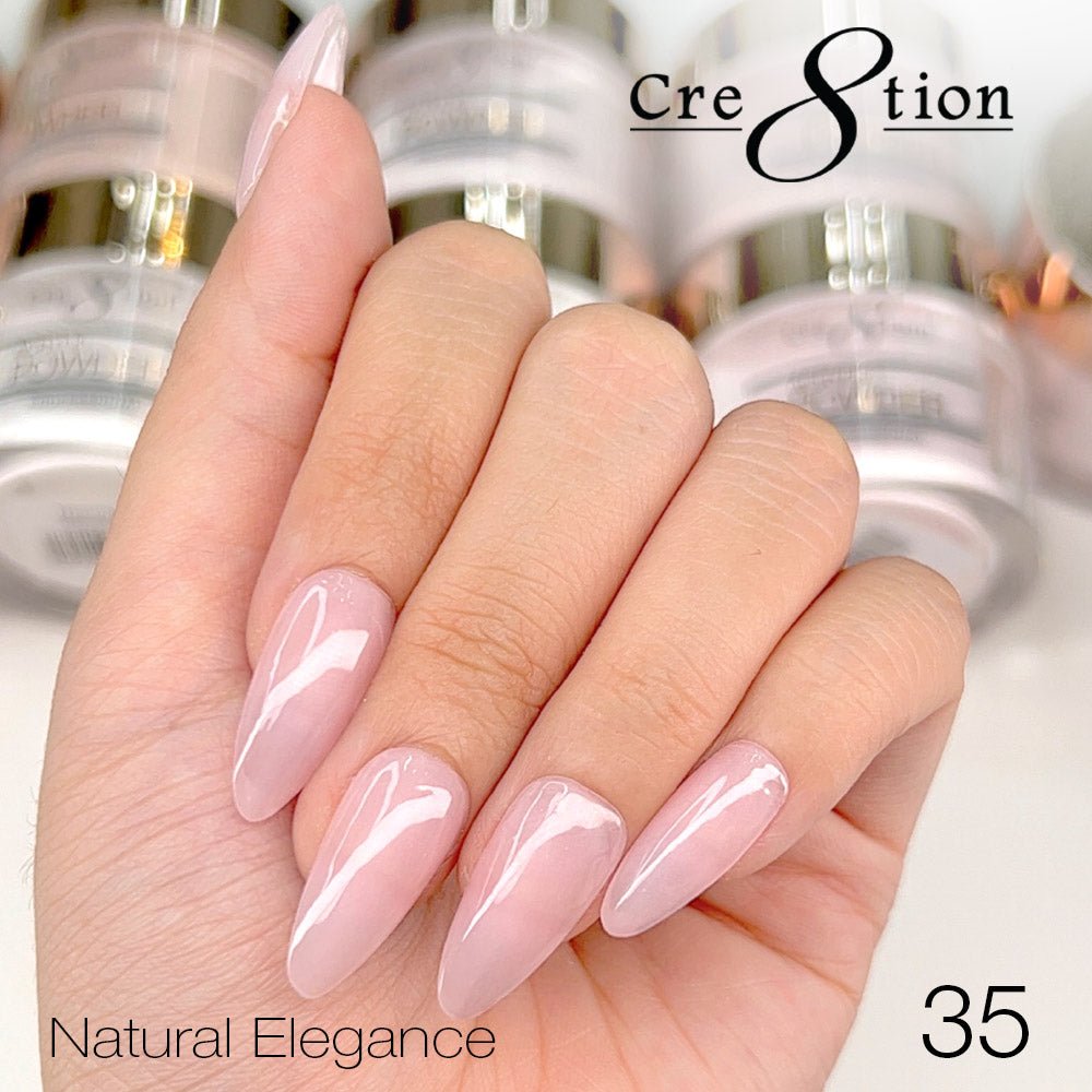 Cre8tion Natural Elegance Powder - 35 - I must go - 4 oz shade reference