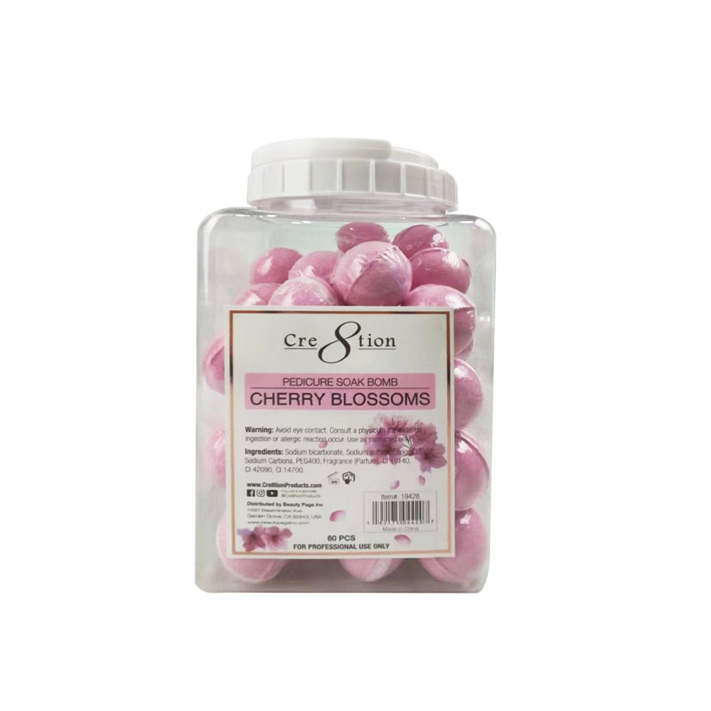 Cre8tion Pedicure Soak Bomb - Cherry Blossoms, 60 pieces