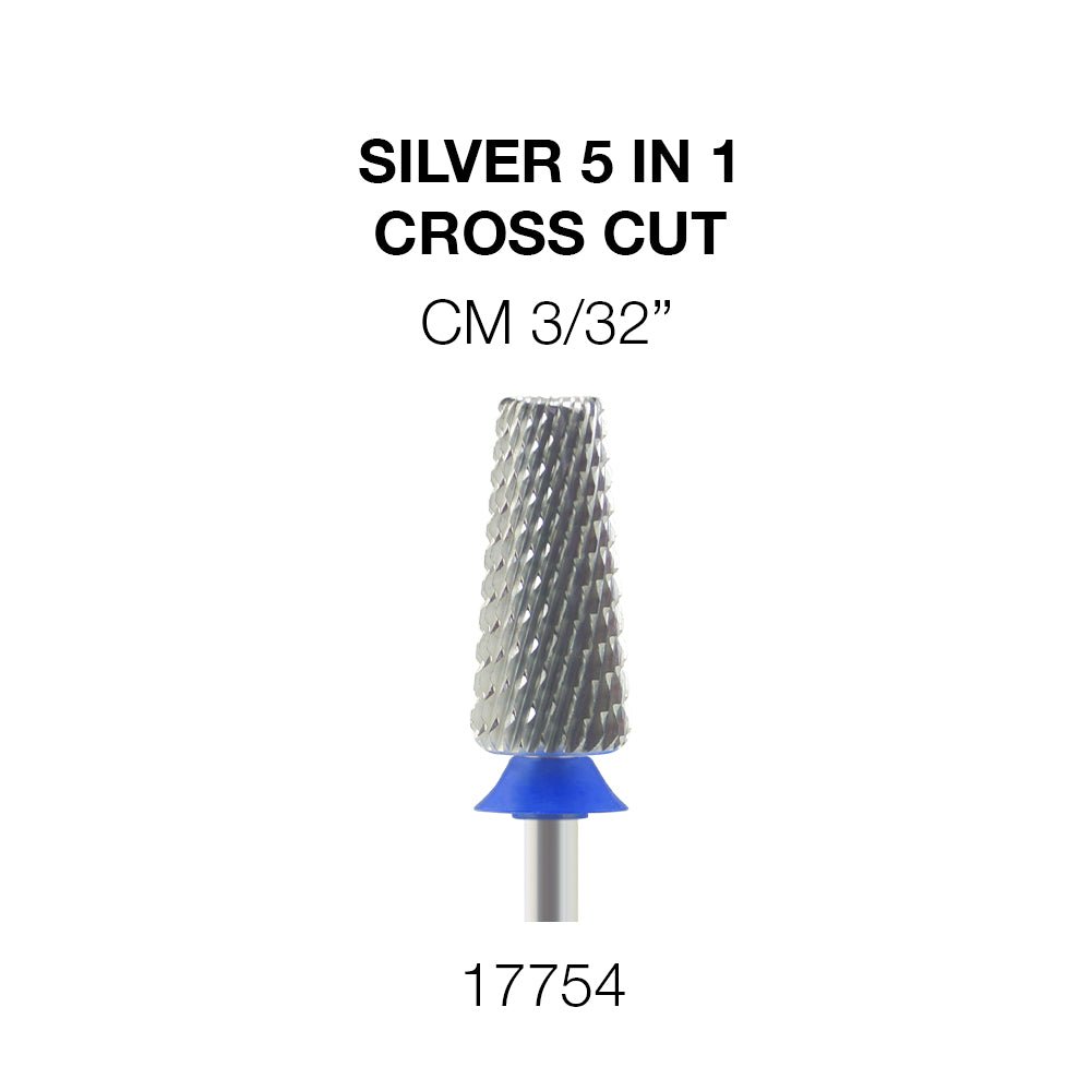 Cre8tion 5-in-1 Nail Filing Bit - Silver, CM