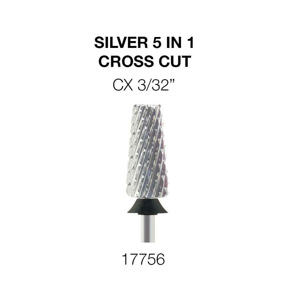 Cre8tion 5-in-1 Nail Filing Bit - Silver, CX
