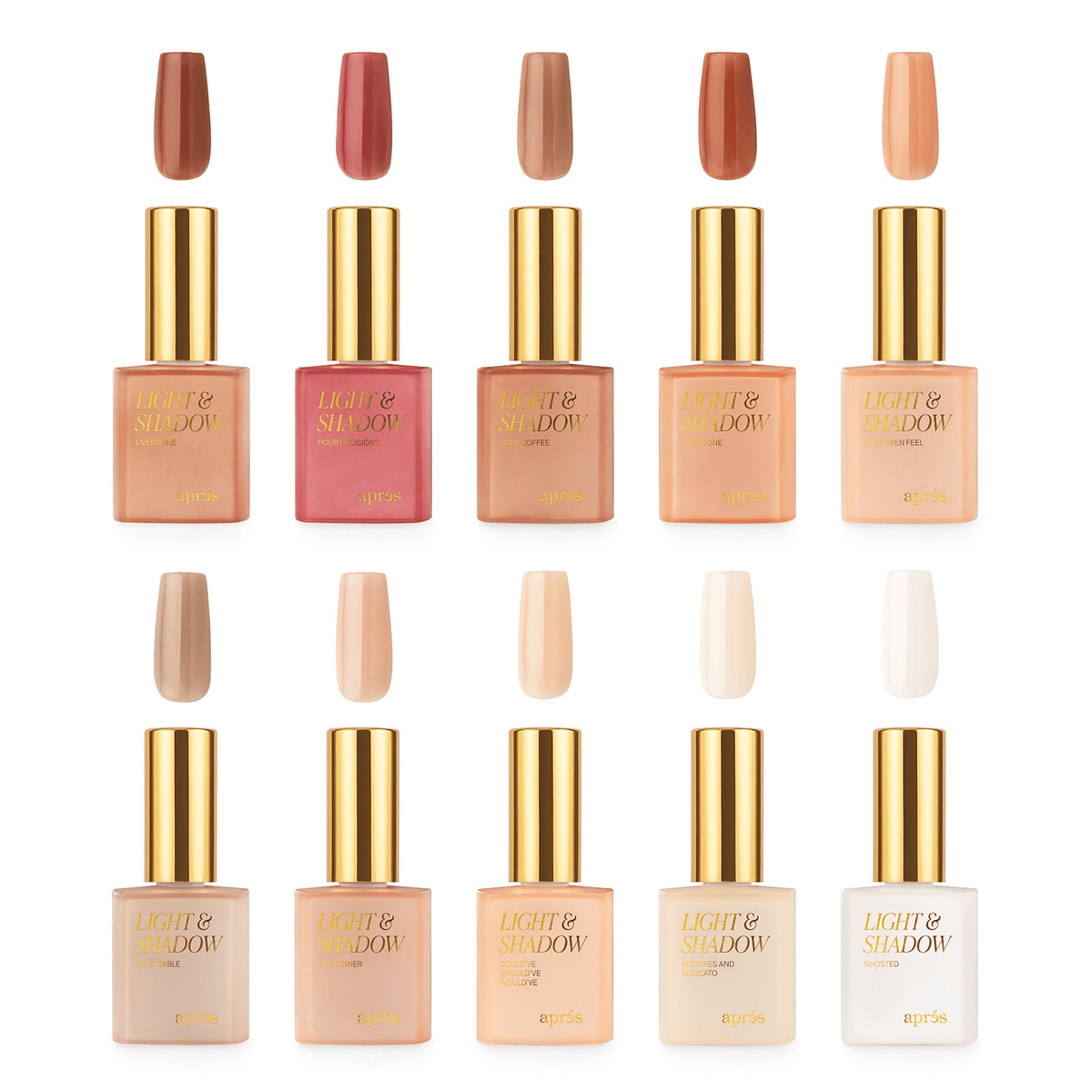 Apres - Light & Shadow - Sheer Gel Couleur Collection - Fall (#601-#610)