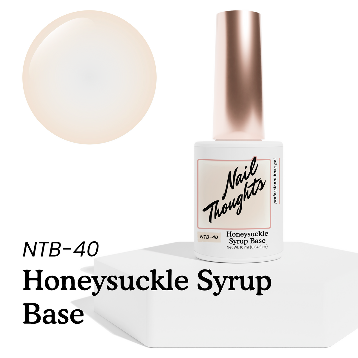 Kokoist Nail Thoughts NTB-40 Honeysuckle Syrup Base
