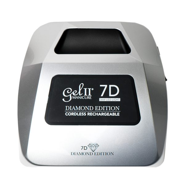 Gel II 7D Diamond Edition cordless rechargeable LED UV lamp in Silver