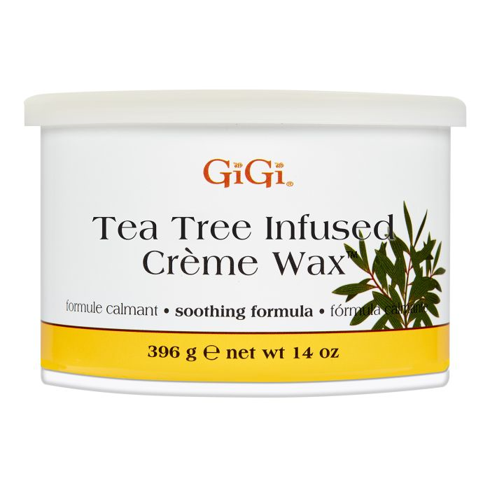 GiGi Tea Tree Infused Crème Wax, one 14 oz (396 g) can