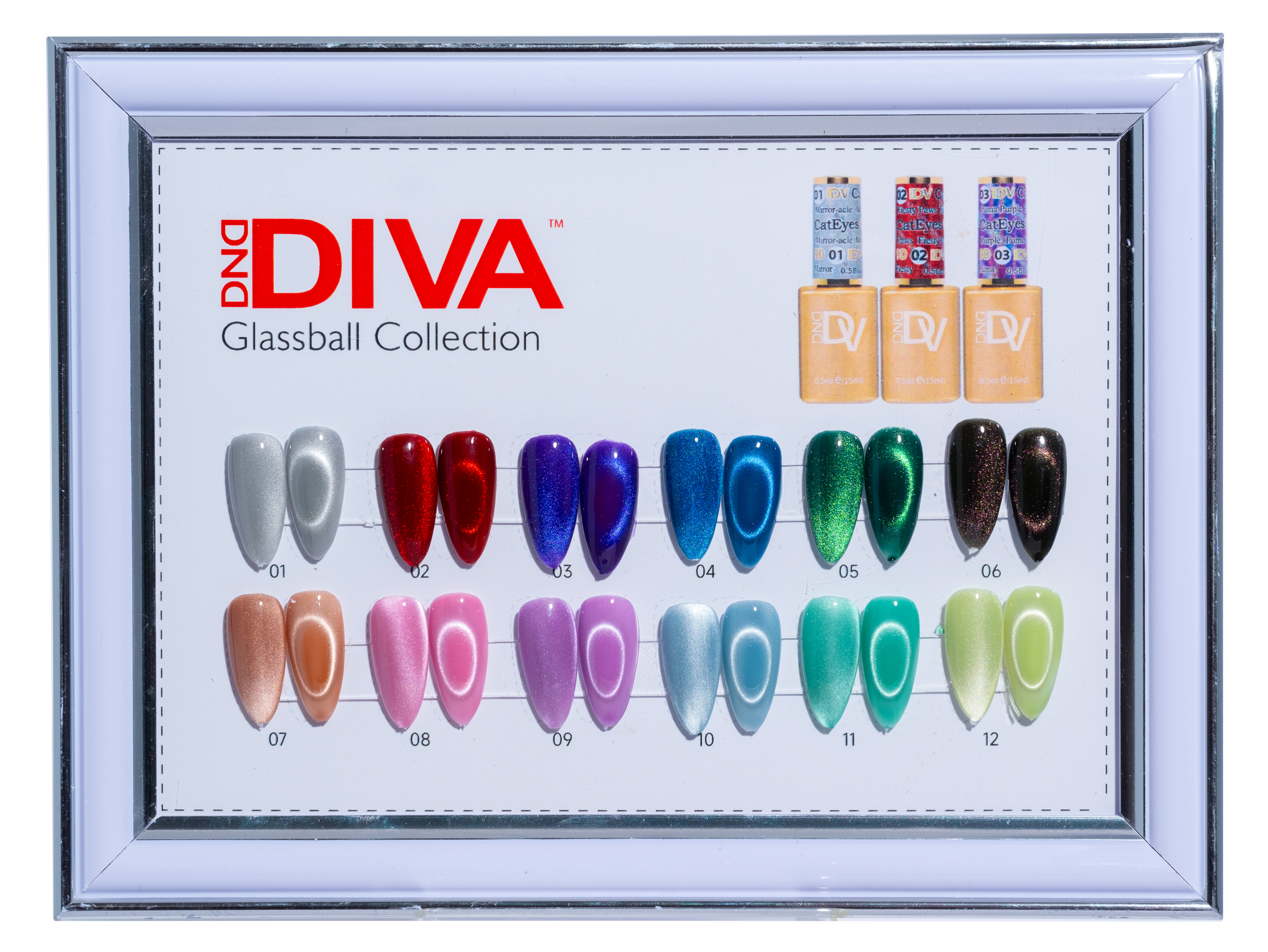 DC DIVA 9D Cateyes Glass Ball Collection 1-12