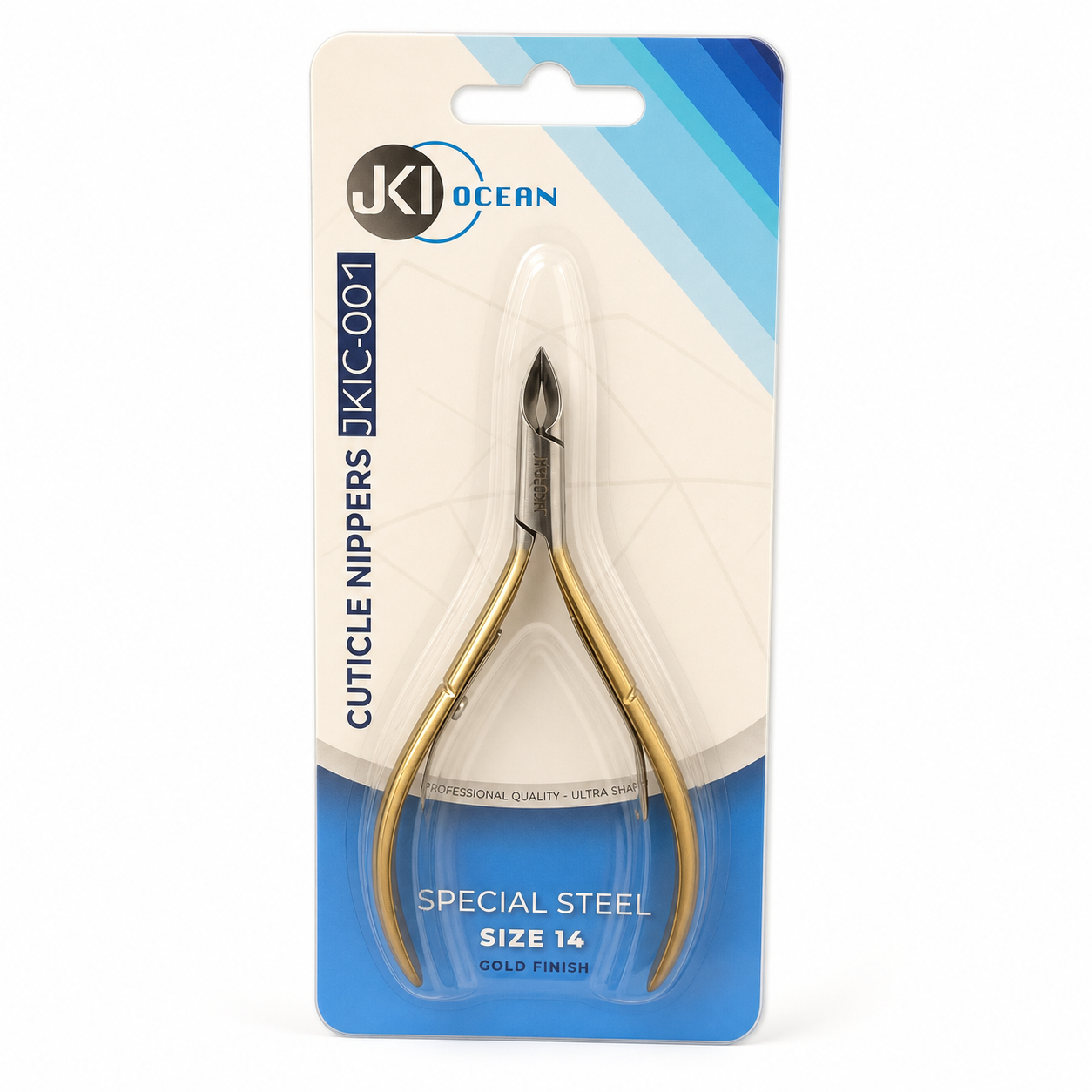 JKIOcean Special Steel Jaw 14 Gold packaged nipper