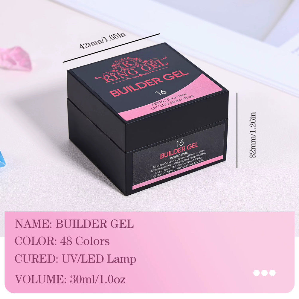 KingGel Builder Gel 30 ml jar label