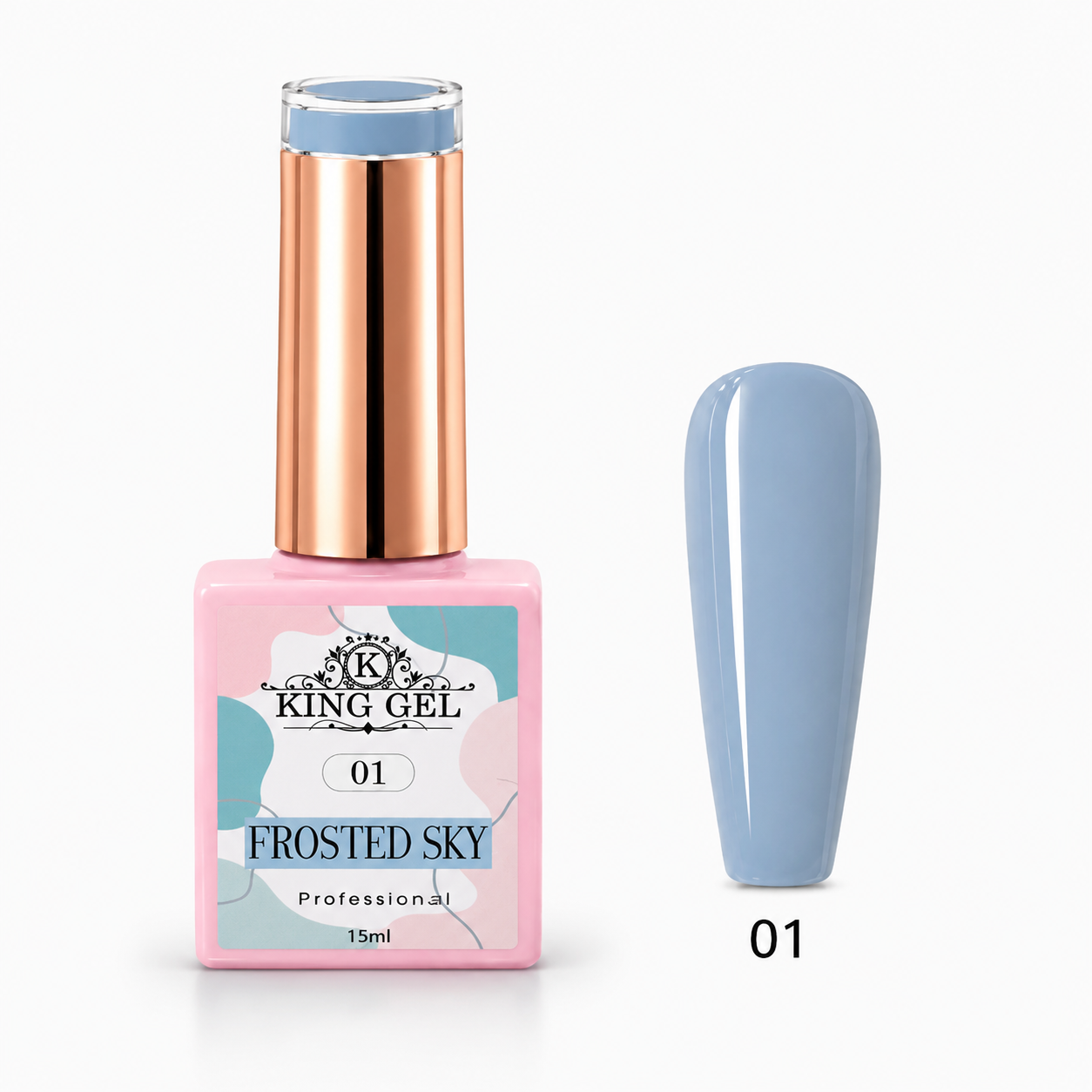12 Gel Colors Frosted Sky Collection - KingGel Brand - Color 1
