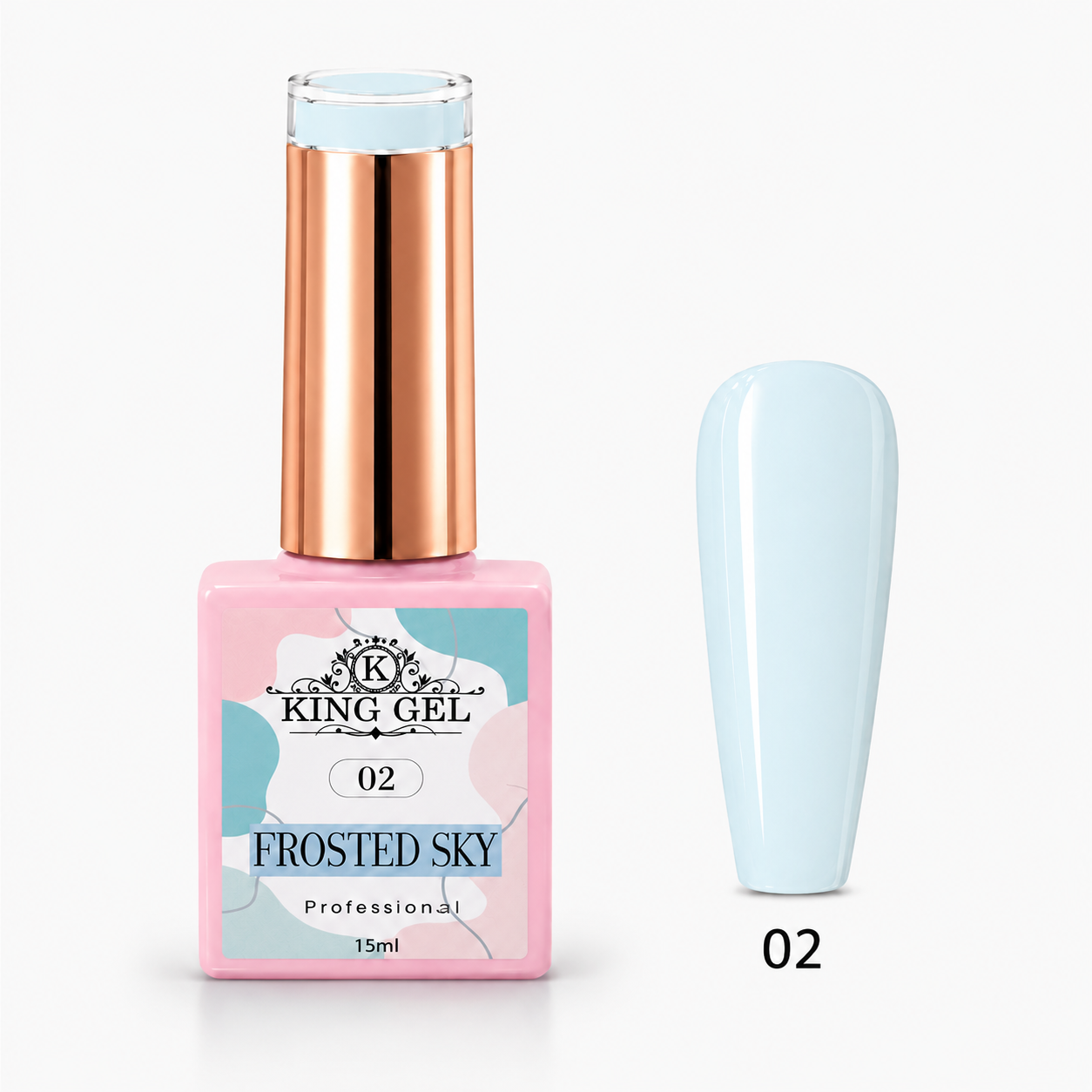 12 Gel Colors Frosted Sky Collection - KingGel Brand - Color 2