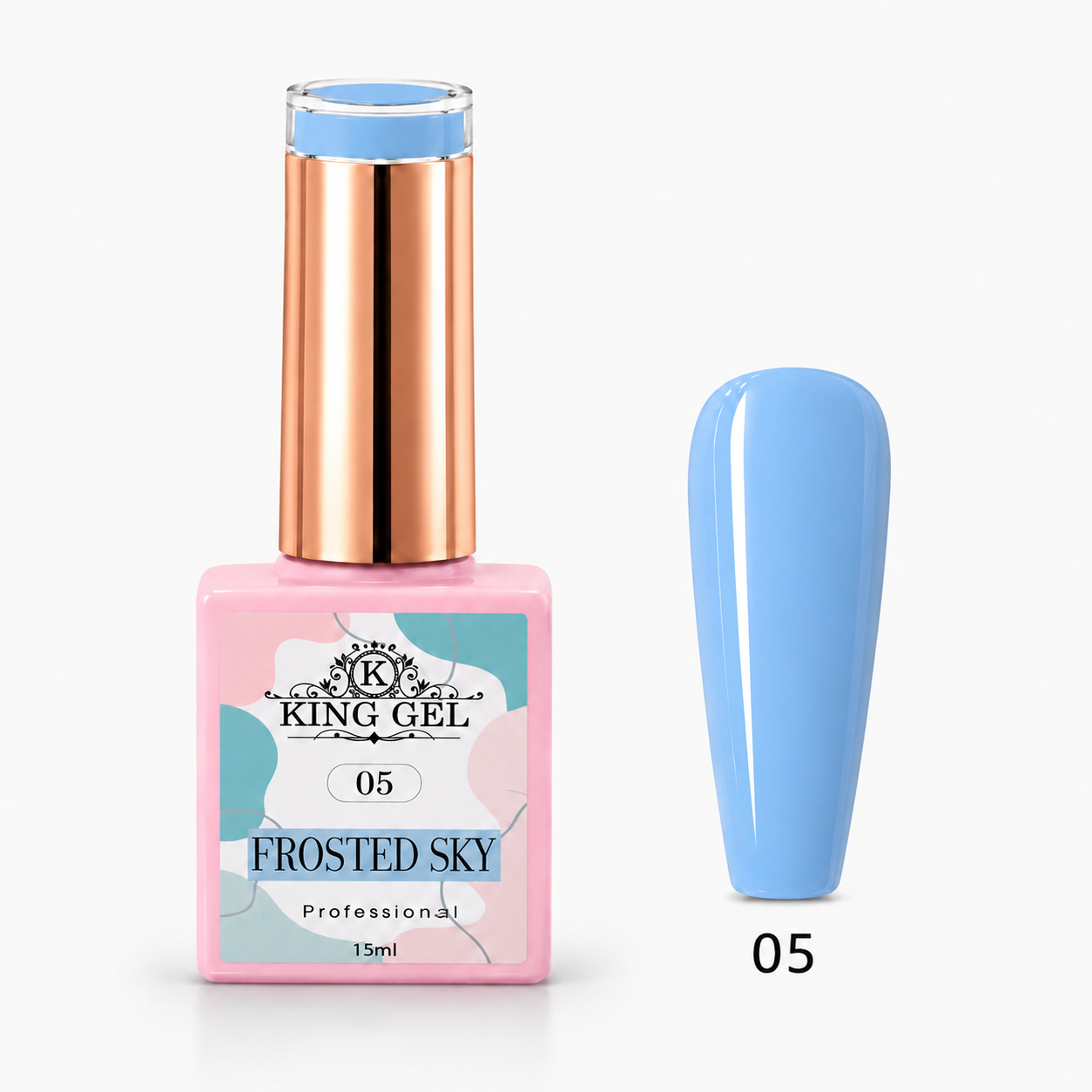 12 Gel Colors Frosted Sky Collection - KingGel Brand - Color 5