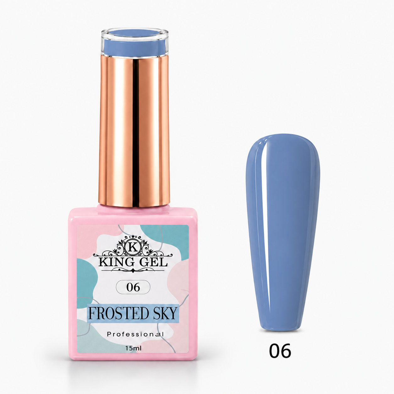 12 Gel Colors Frosted Sky Collection - KingGel Brand - Color 6
