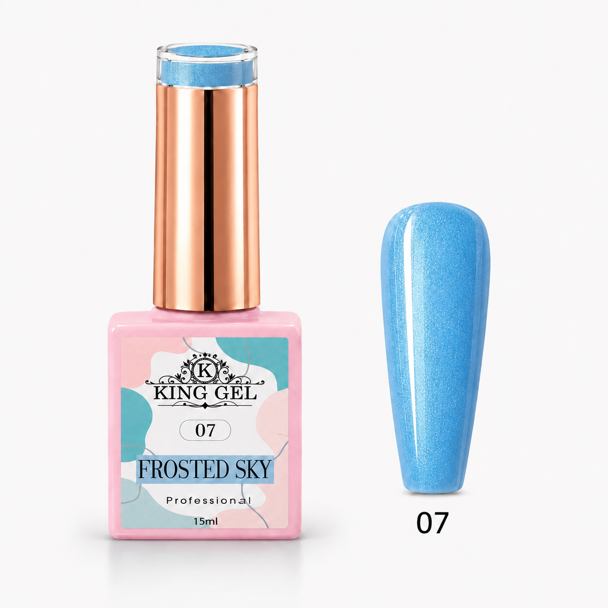 12 Gel Colors Frosted Sky Collection - KingGel Brand - Color 7