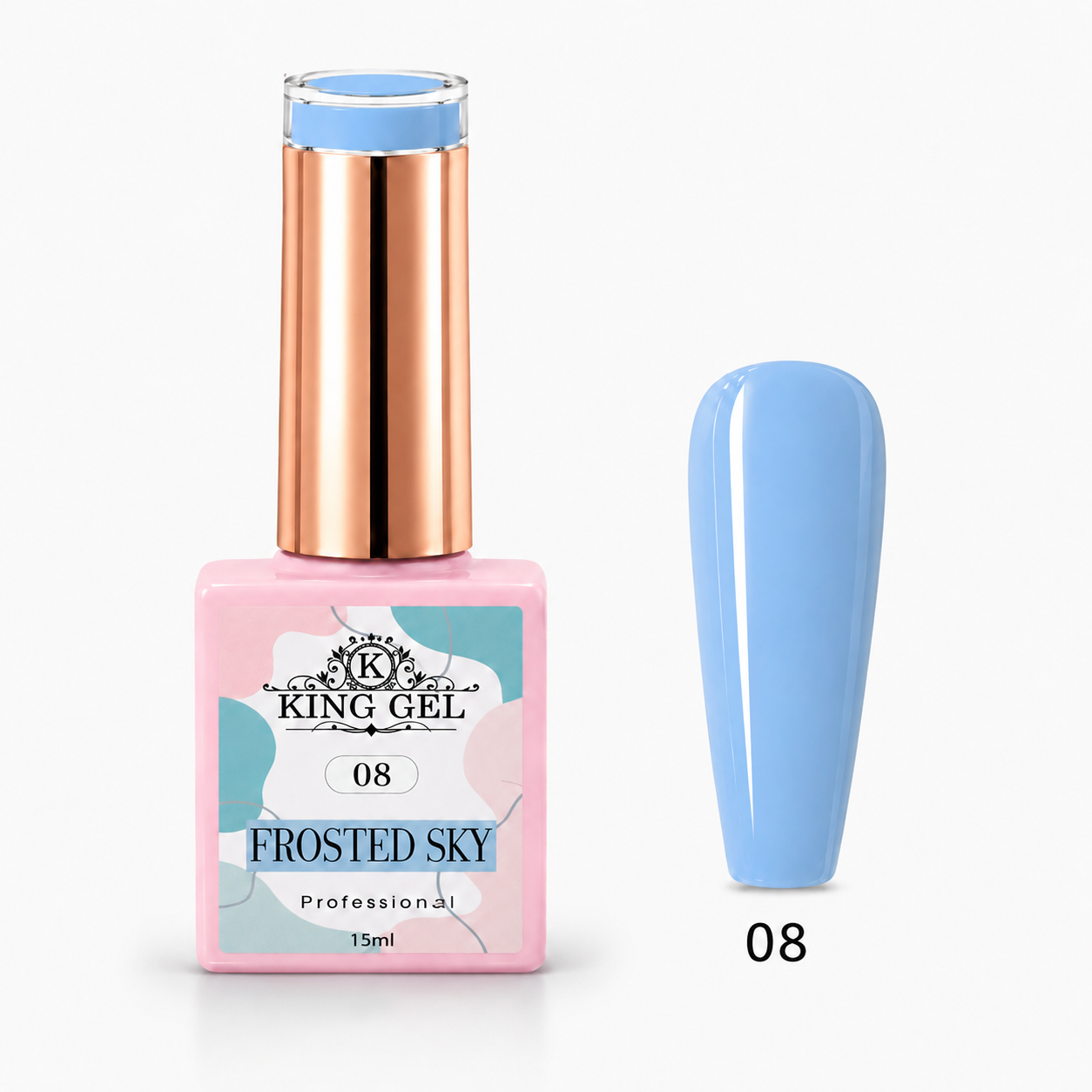 12 Gel Colors Frosted Sky Collection - KingGel Brand - Color 8