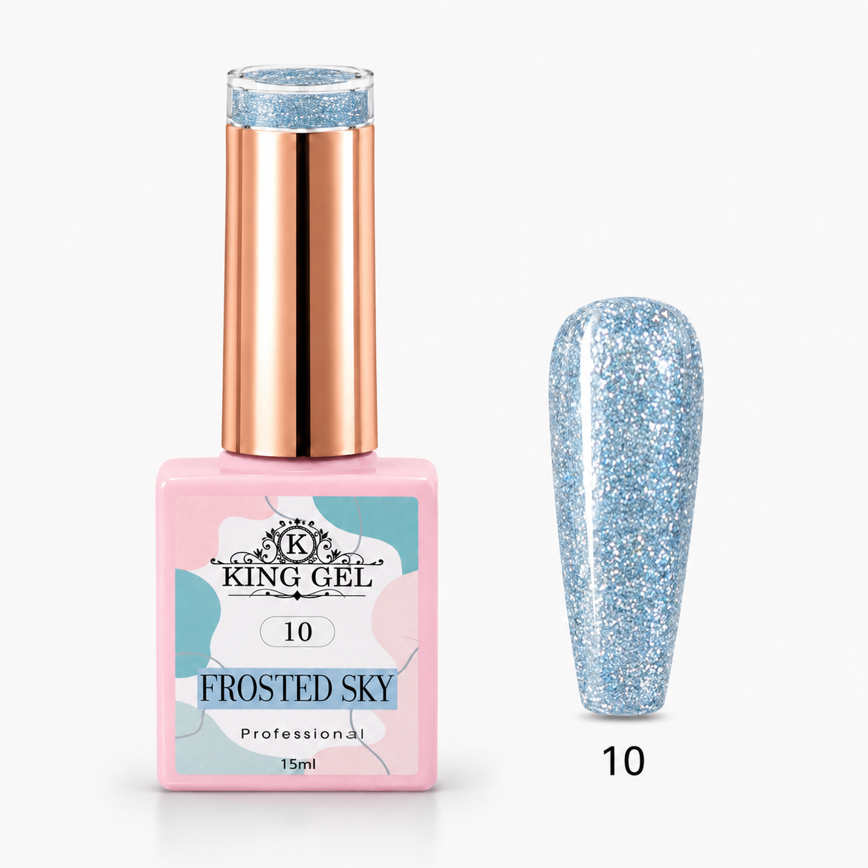 12 Gel Colors Frosted Sky Collection - KingGel Brand - Color 10