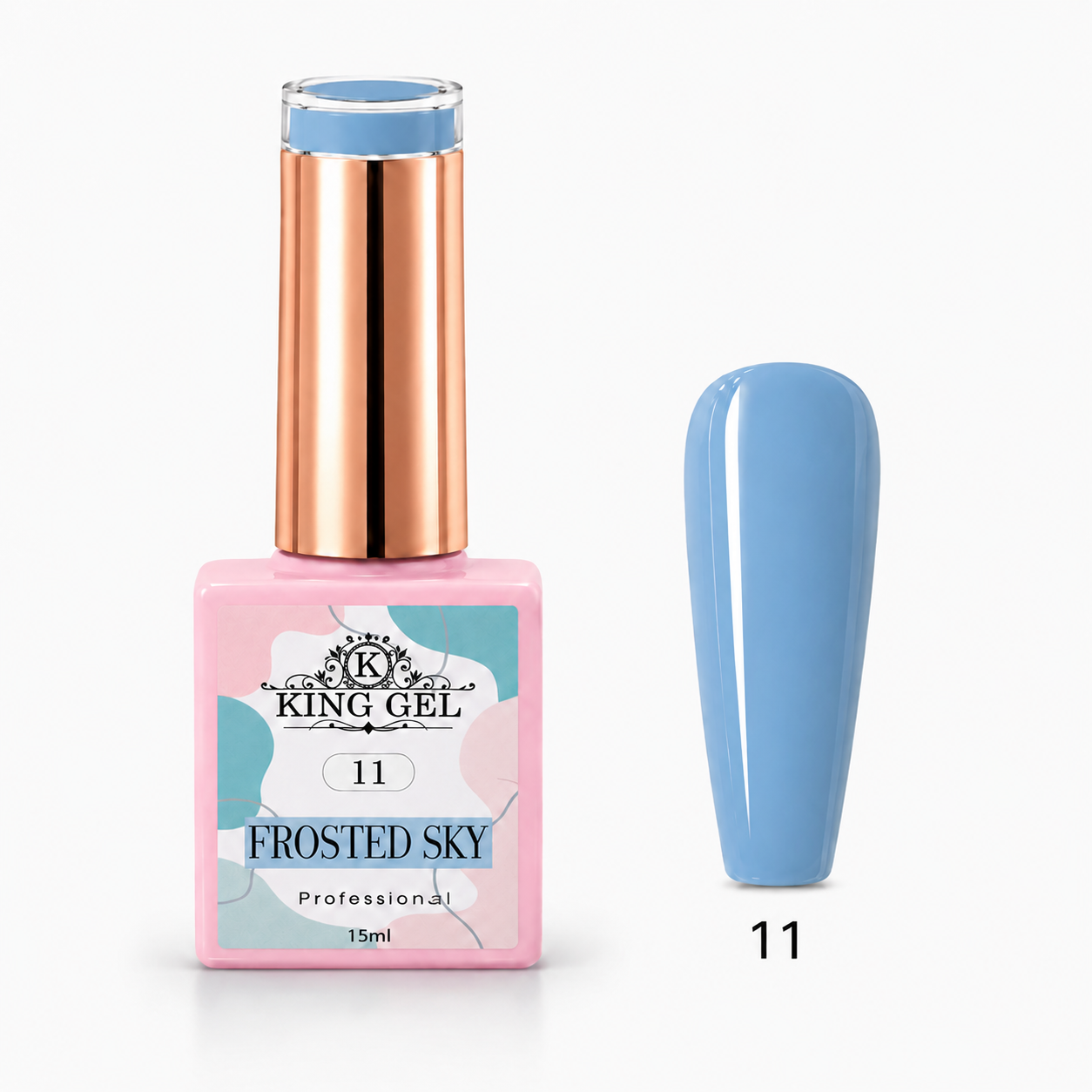 12 Gel Colors Frosted Sky Collection - KingGel Brand - Color 11