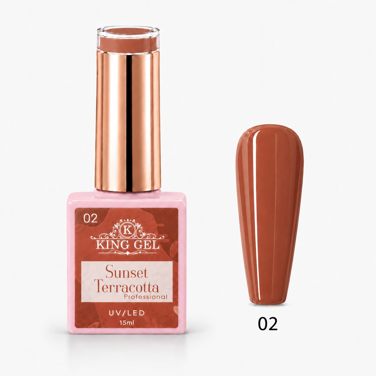 12 Gel Colors Sunset Terracotta Collection - KingGel Brand - Color 2