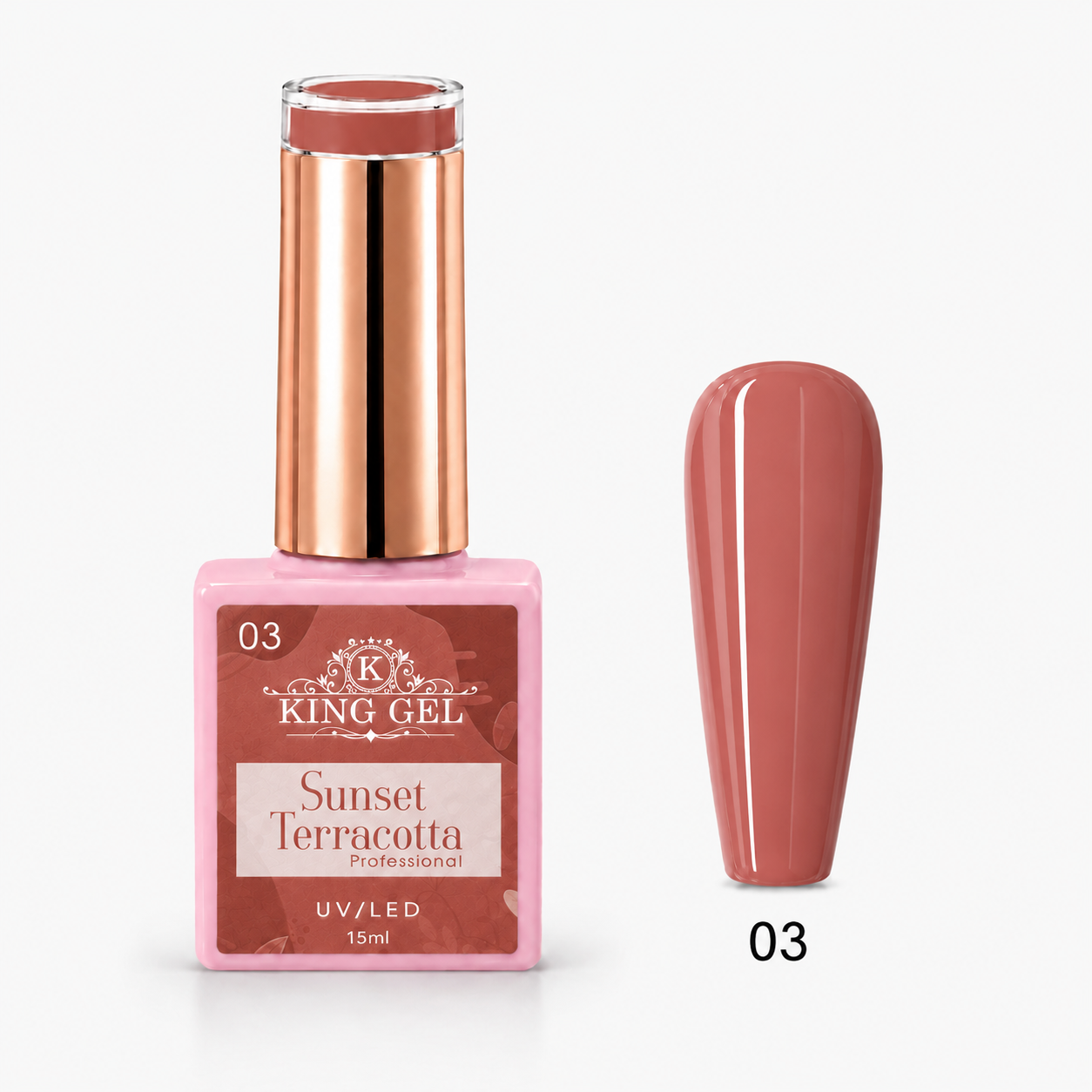 12 Gel Colors Sunset Terracotta Collection - KingGel Brand - Color 3