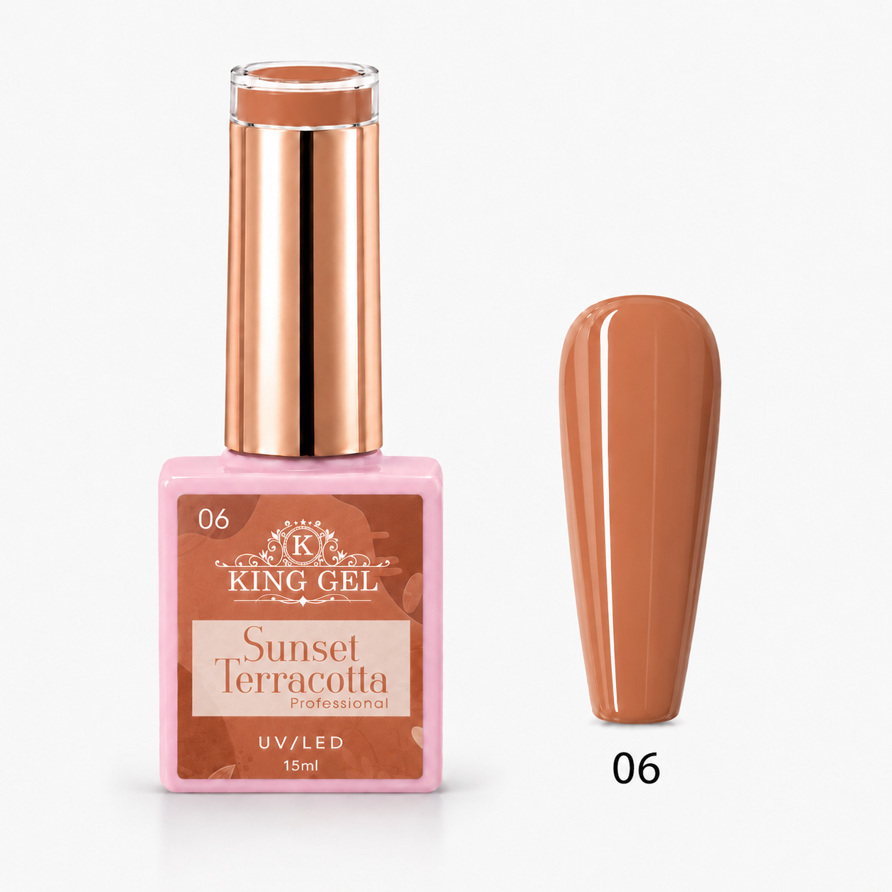 12 Gel Colors Sunset Terracotta Collection - KingGel Brand - Color 6