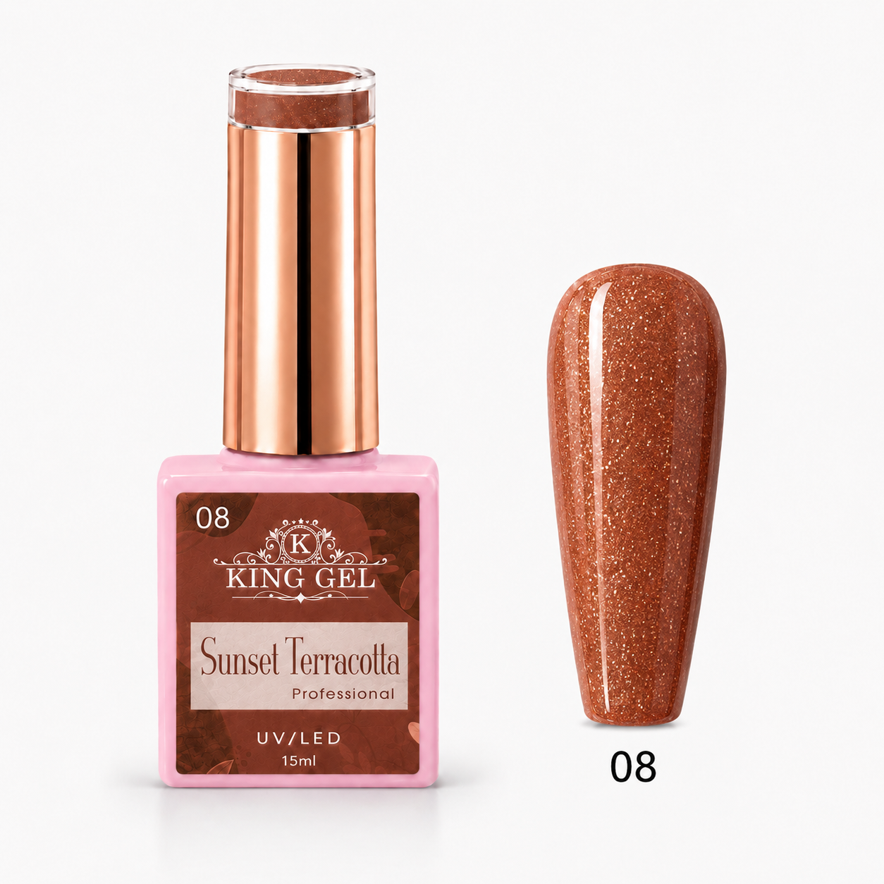 12 Gel Colors Sunset Terracotta Collection - KingGel Brand - Color 8