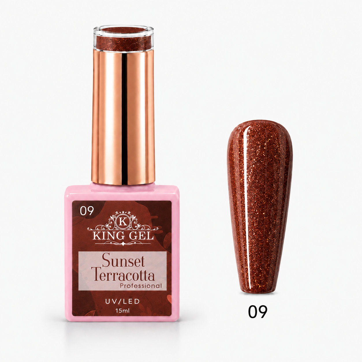12 Gel Colors Sunset Terracotta Collection - KingGel Brand - Color 9