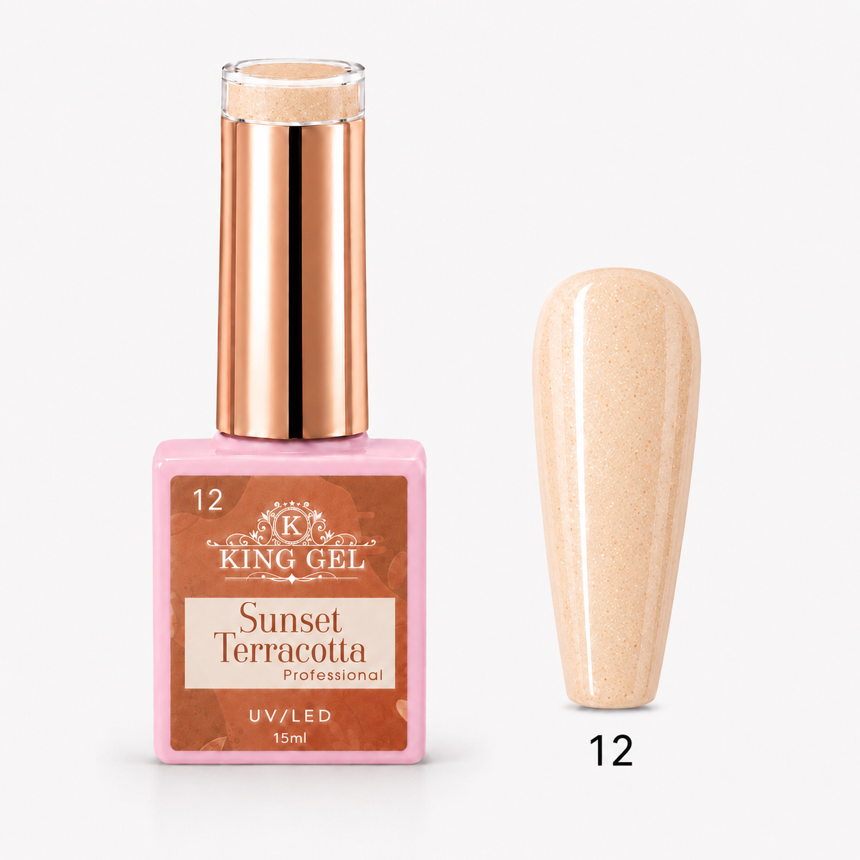 12 Gel Colors Sunset Terracotta Collection - KingGel Brand - Color 12