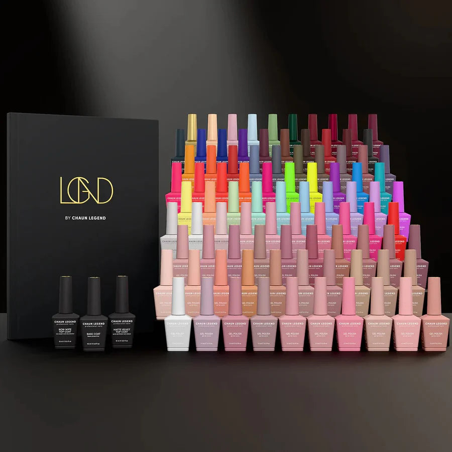 Chaun Legend - Gel Polish 0.5oz - Full Set 240 Colors w/ 2 Color Books - $9/color