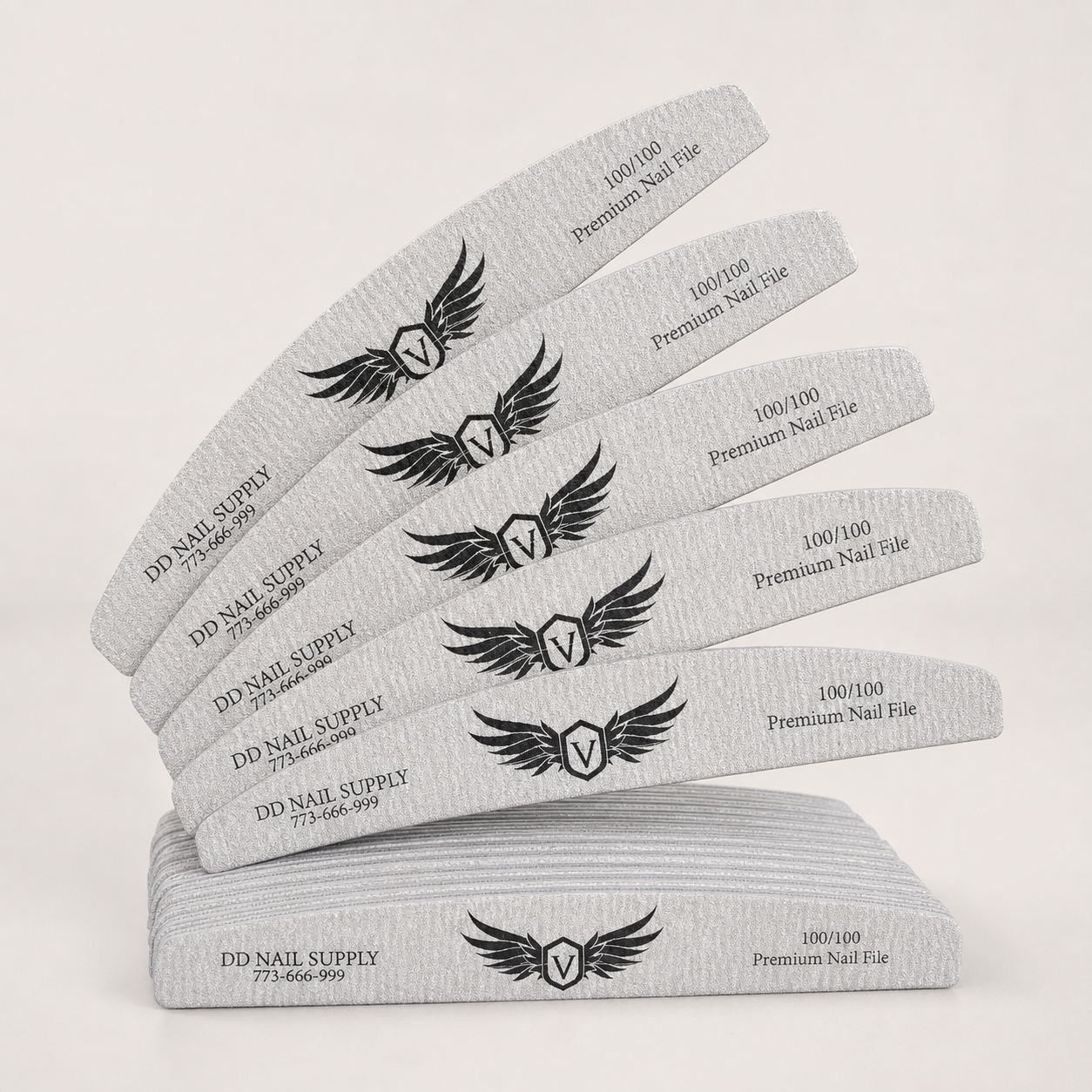 Moon Nail Files 100/100 - Pack of 50 professional studio image