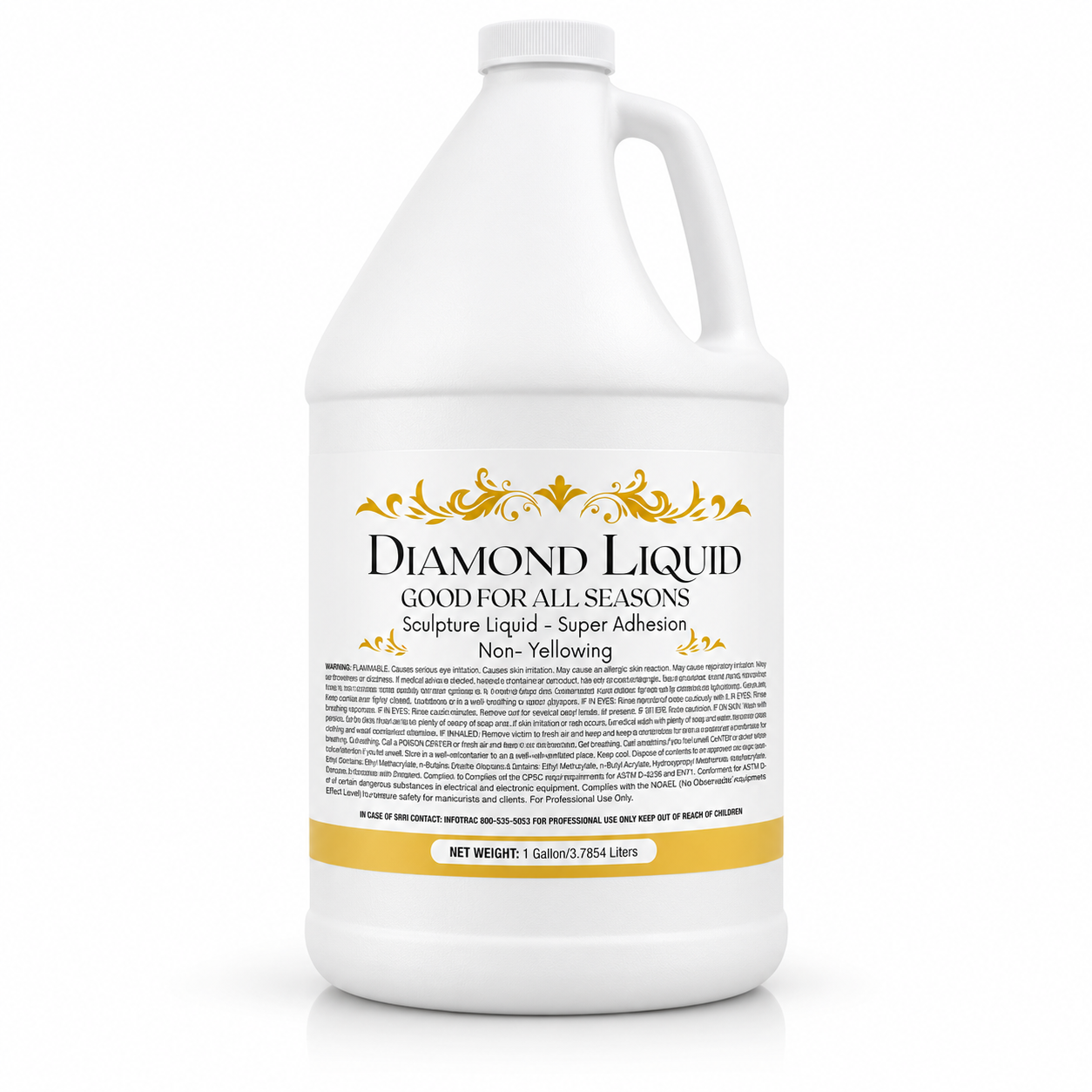Nail Liquid / Acrylic Monomer - Gallon & Case - Diamond Liquid - Good for All Seasons