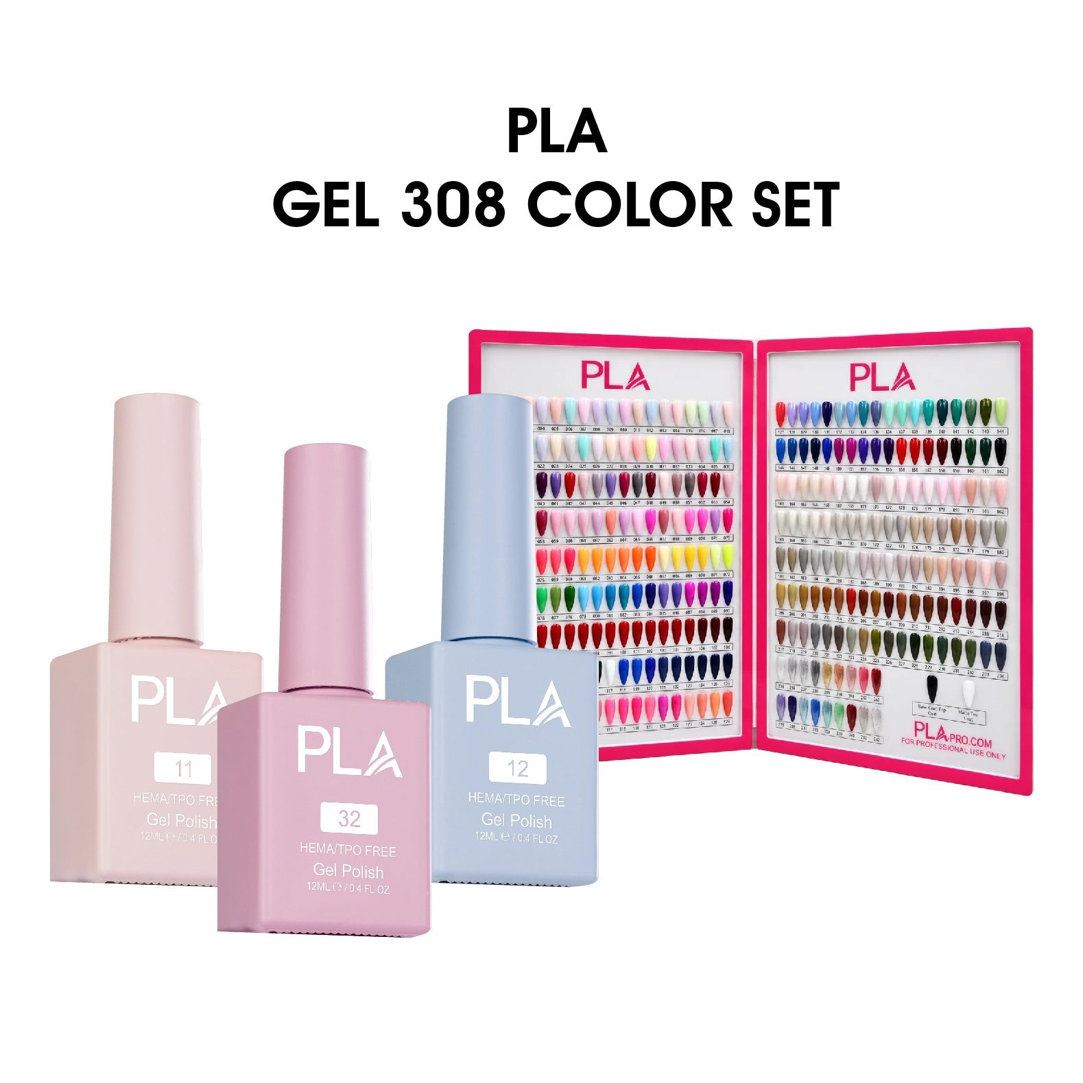 PLA Matching Colors 1-308 - Gel, Lacquer, Duo & Powder - Gel Only 308 Color Full Collection
