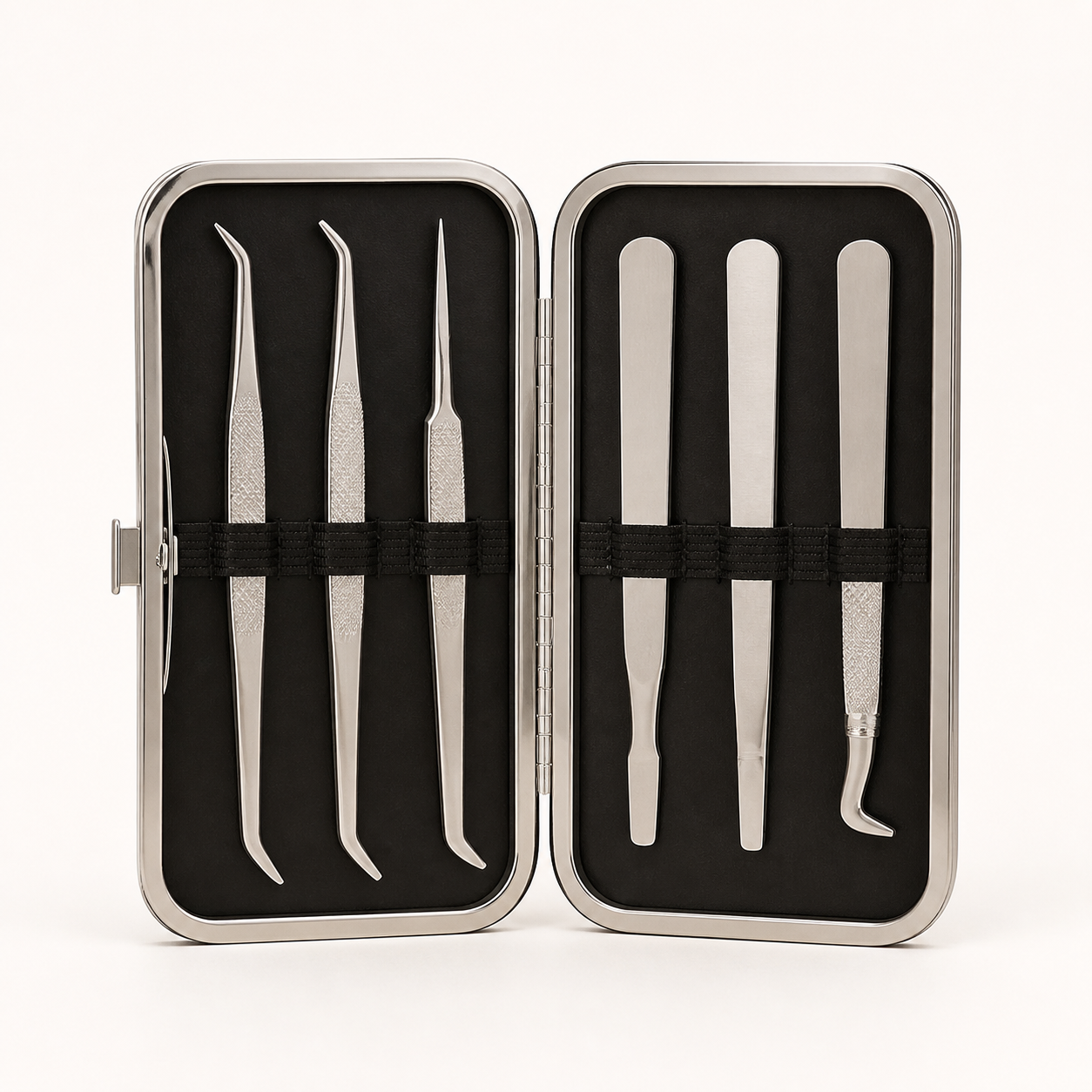 Stainless Steel Manicure & Pedicure Tool Set - 6 Piece - Default Title