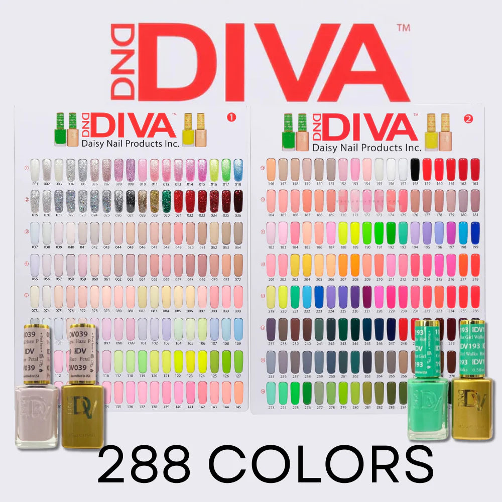 DND Gel & Polish Diva Full Collection - 288 Colors - $4.75/bottle