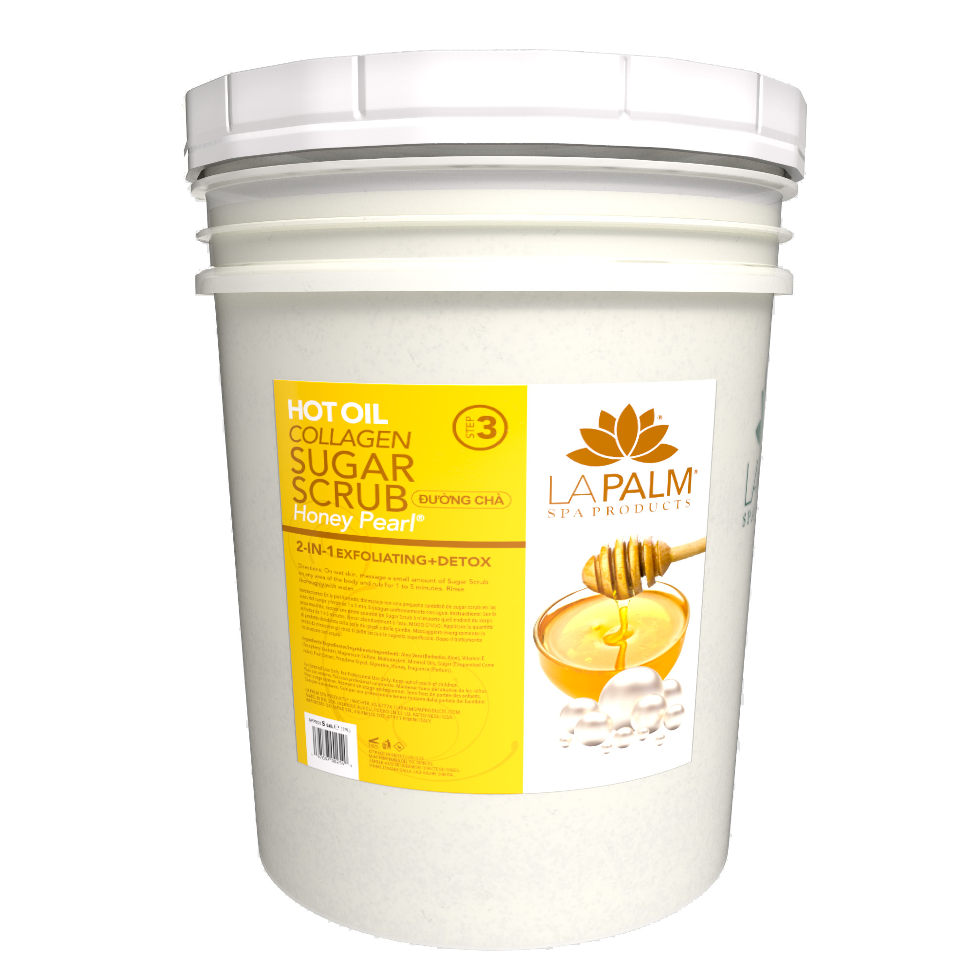 LaPalm Hot Oil Sugar Scrub Bucket (5 gallons)