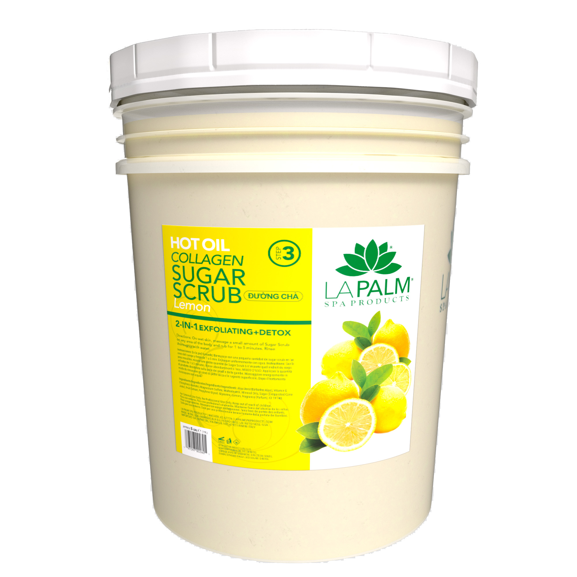 LaPalm Hot Oil Sugar Scrub Bucket (5 gallons)