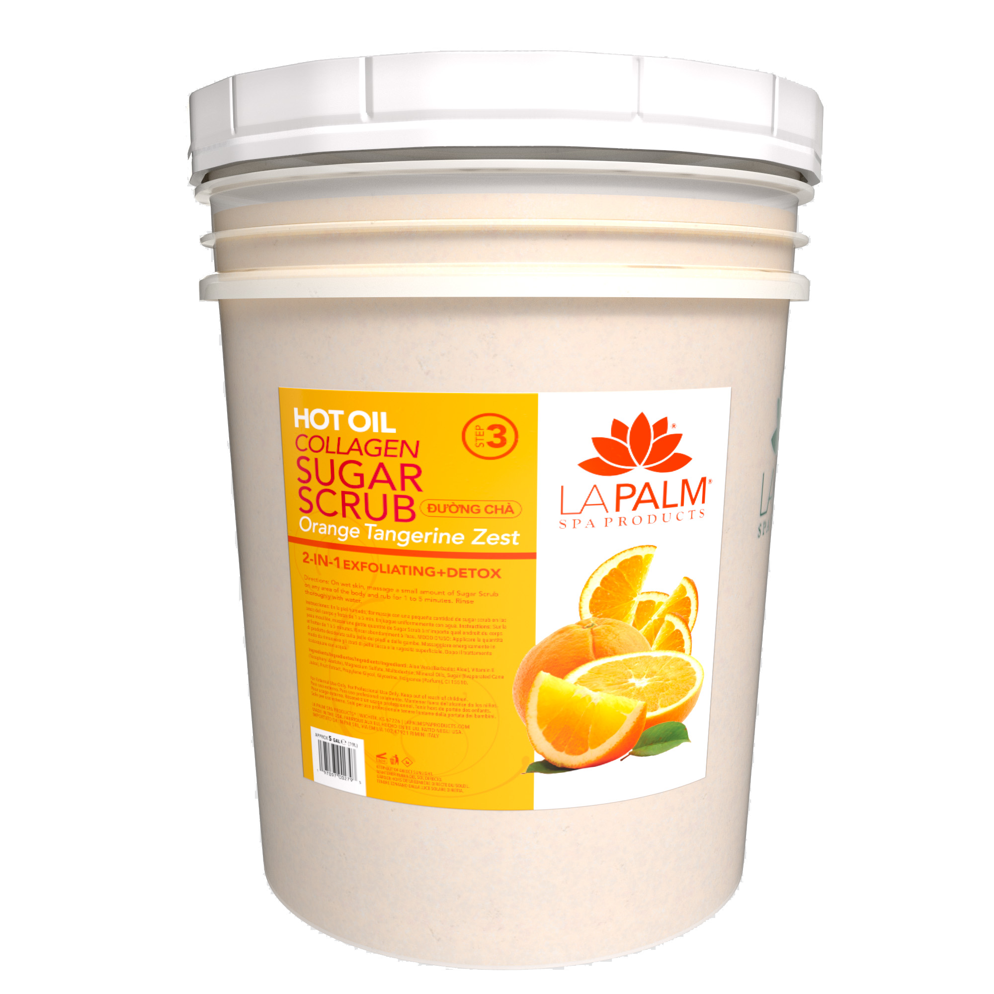 LaPalm Hot Oil Sugar Scrub Bucket (5 gallons)